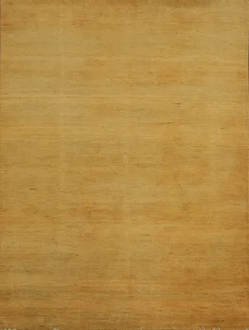 Orange & Yellow Wool Gabbeh Modern Rug 5x7