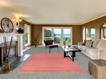 Pink Modern Gabbeh Oriental Area Rug 6x10