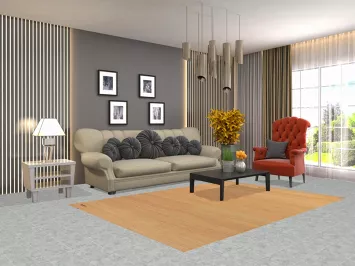 Modern Wool Gabbeh Oriental Area Rug 5x8