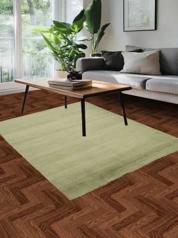 Handmade Wool Striped Gabbeh Modern Rug 5x6