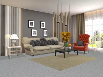 Handmade Wool Modern Gabbeh Oriental Rug 5x6