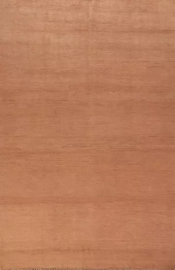 Modern Solid Wool Gabbeh Oriental Area Rug 6x10