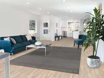 Solid Gray Gabbeh Oriental Area Rug 7x10