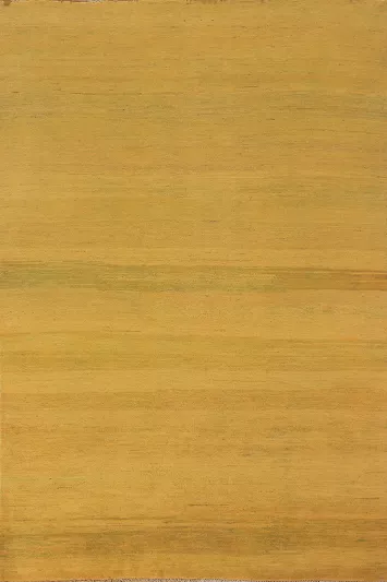 Yellow & Green Modern Gabbeh Oriental Area Rug 5x8