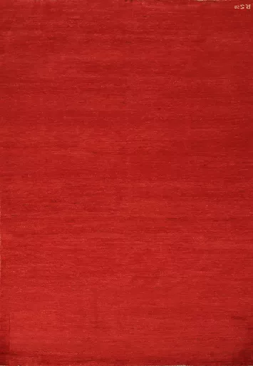Modern Red Wool Gabbeh Oriental Rug 5x7