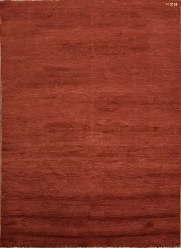 Modern Red Wool Gabbeh Oriental Rug 5x7