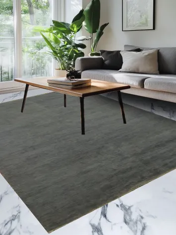 Gray Wool Modern Gabbeh Oriental Area Rug 7x10