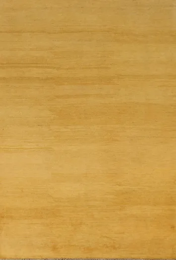 Yellow Wool Modern Gabbeh Oriental Area Rug 6x8