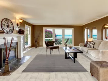 Modern Gray Wool Gabbeh Oriental Area Rug 7x10