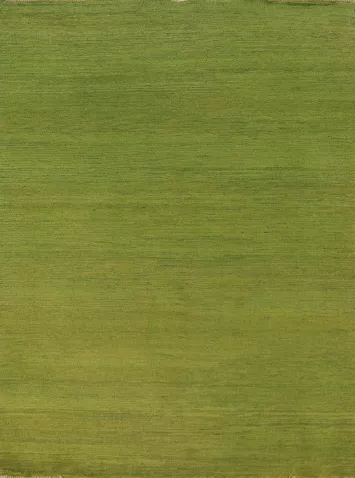 Green Handmade Wool Gabbeh Modern Rug 5x6