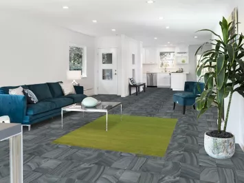 Green Handmade Wool Gabbeh Modern Rug 5x6