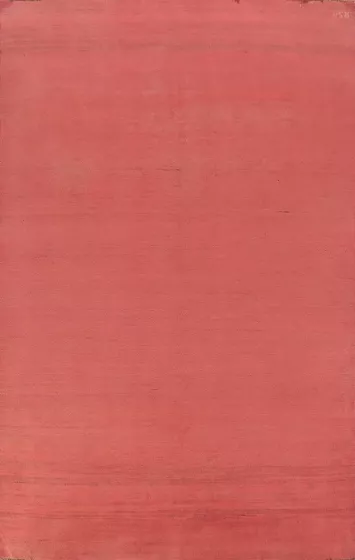 Pink Handmade Wool Gabbeh Modern Area Rug 6x10