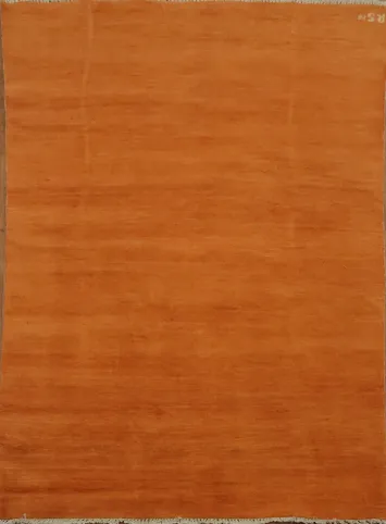 Orange Wool Modern Gabbeh Oriental Rug 5x6