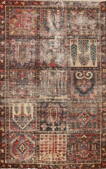Garden Design Wool Bakhtiari Persian Rug 4x6