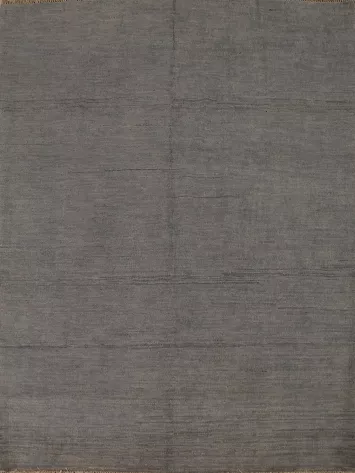 Gray Wool Modern Gabbeh Oriental Rug 5x7