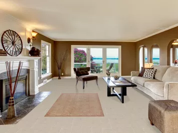 Vintage Wool Balouch Persian Rug 4x7