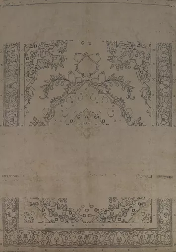 Distressed Wool Tabriz Persian Area Rug 8x12