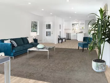 Vintage Wool Floral Tabriz Persian Area Rug 9x13