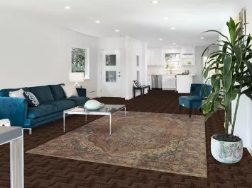 Vintage Wool Tabriz Persian Area Rug 7x10