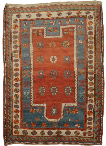 Enhance Decor with a Traditional Geometric Pattern Wool Rug 4x5