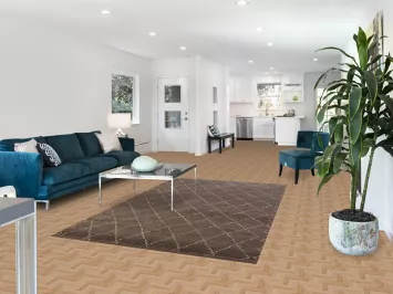 All-Over Brown Trellis Moroccan Indian Area Rug 5x8