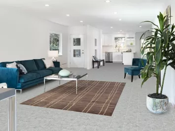 Brown Modern Wool Moroccan Oriental Area Rug 5x8