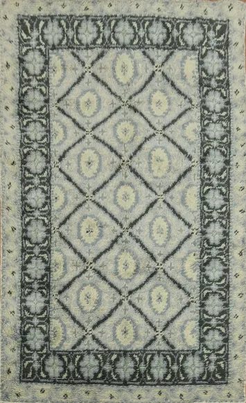 Trellis Plush Moroccan Shaggy Oriental Area Rug 5x8