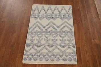 Handmade Wool Moroccan Indian Rug 2x3