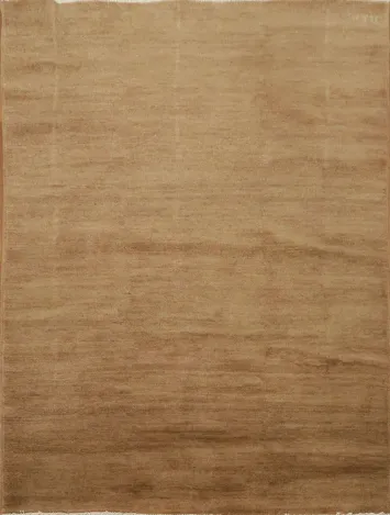 Brown Gabbeh Wool Modern Rug 5x7