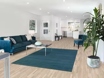 Blue Handmade Gabbeh Modern Area Rug 6x8