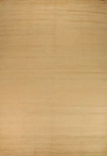 Modern Yellow Gabbeh Oriental Area Rug 9x14