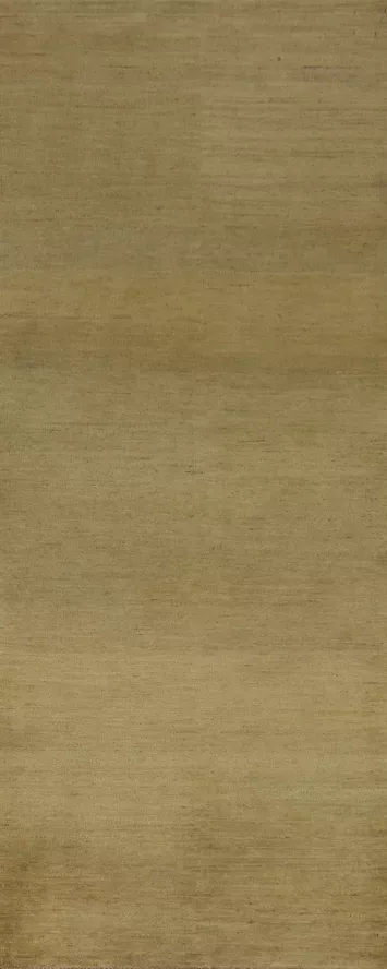 Green Wool Gabbeh Modern Runner Rug 3x10