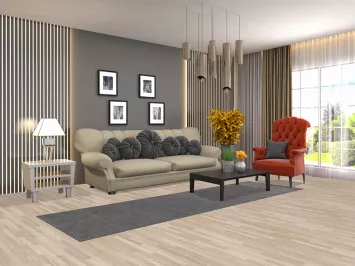 Gray Wool Gabbeh Modern Runner Rug 3x10