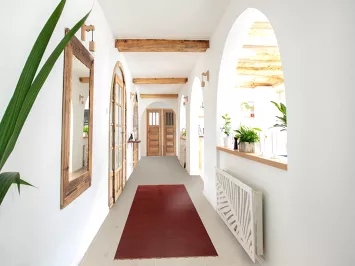 Handmade Wool Gabbeh Oriental Runner Rug 2x9