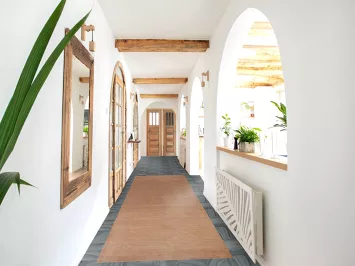 Brown Gabbeh Oriental Runner Rug 3x13