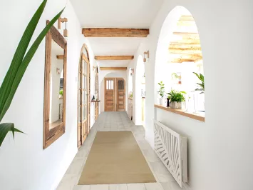 Wool Gabbeh Modern Runner Rug 3x10