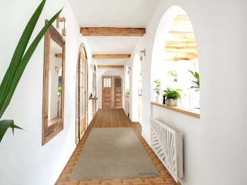 Handmade Wool Gabbeh Modern Runner Rug 3x10