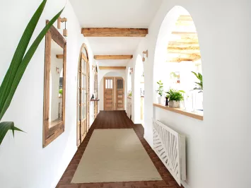 Wool Gabbeh Modern Runner Rug 3x10