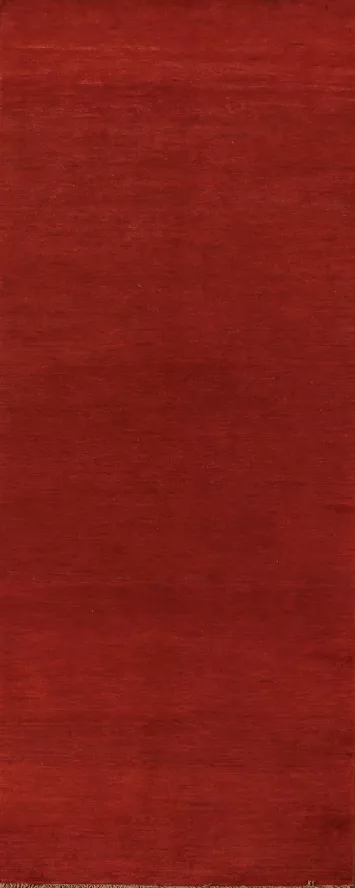 Wool Gabbeh Modern Runner Rug 3x10