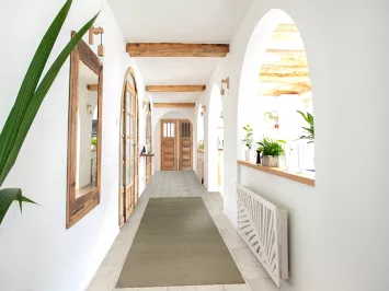 Contemporary Wool Gabbeh Oriental Runner Rug 3x11