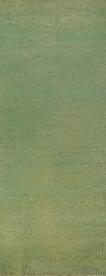 Green Modern Gabbeh Wool Runner Rug 3x10