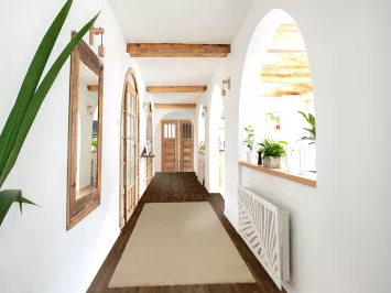 Handmade Modern Gabbeh Wool Runner Rug 3x10