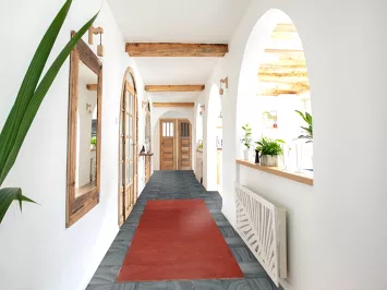 Handmade Modern Gabbeh Wool Runner Rug 3x10