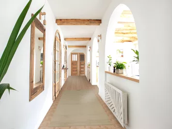 Handmade Wool Gabbeh Oriental Runner Rug 3x9