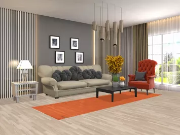 Orange Wool Gabbeh Oriental Runner Rug 3x10