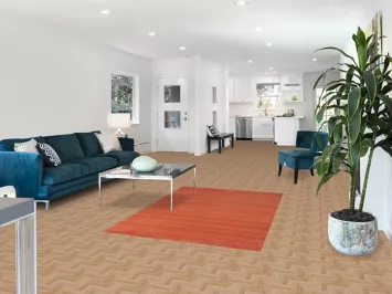 Orange Gabbeh Modern Wool Accent Rug 4x6