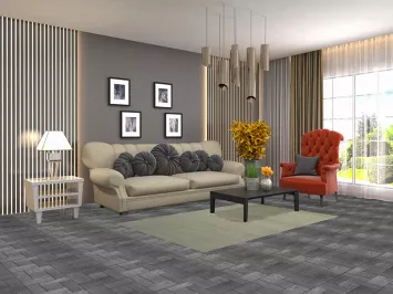 Green Gabbeh Modern Wool Accent Rug 4x6