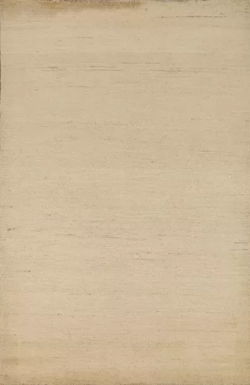 Solid Gabbeh Modern Wool Accent Rug 4x6