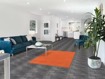 Orange Gabbeh Modern Wool Accent Rug 4x6