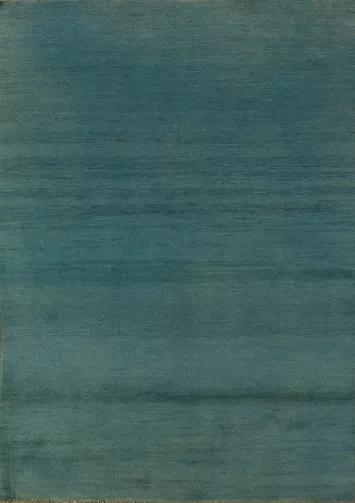 Blue & Green Gabbeh Modern Wool Accent Rug 4x6